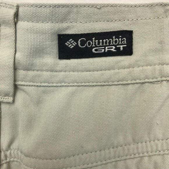COLUMBIA GRT Conversion Pants Womens 4 Cargo Zipper Ankle Tan - Picture 4 of 13